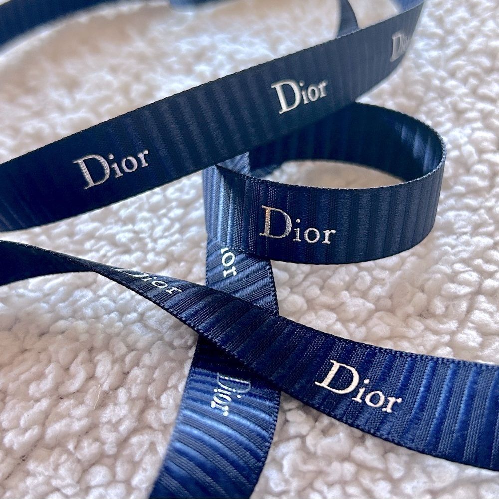 Dior Blue and Silver Ribbon